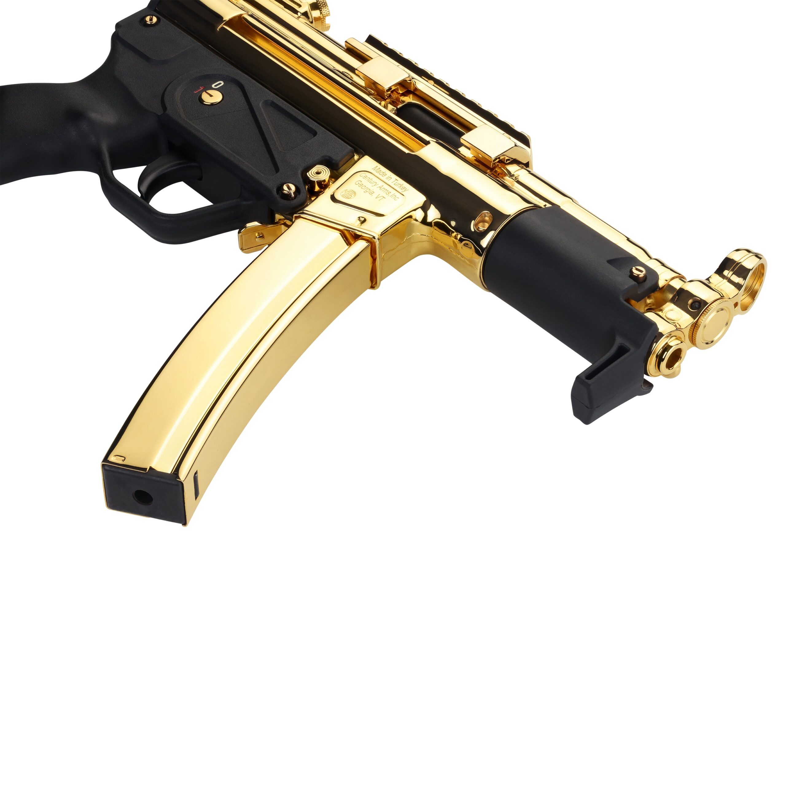 Century Arms AP5-P Core 9mm Gold Plated Pistol — 24K Gold Edition - Image 5