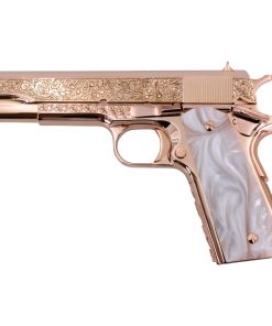 Colt 1911 Government, 38 Super, Vine & Berries Design with Diamonds, 18K All Rose Gold