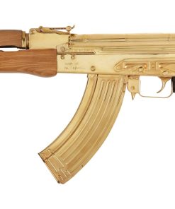 AK 47 Century Arms WASR-10 24K Gold Plated 7.62 X 39 16.25" Barrel 30-Rounds Wood Furniture