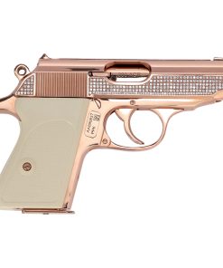 Alternative view of Walther PPK in 18K Rose Gold with 516 Hand-Set VS1 Diamonds