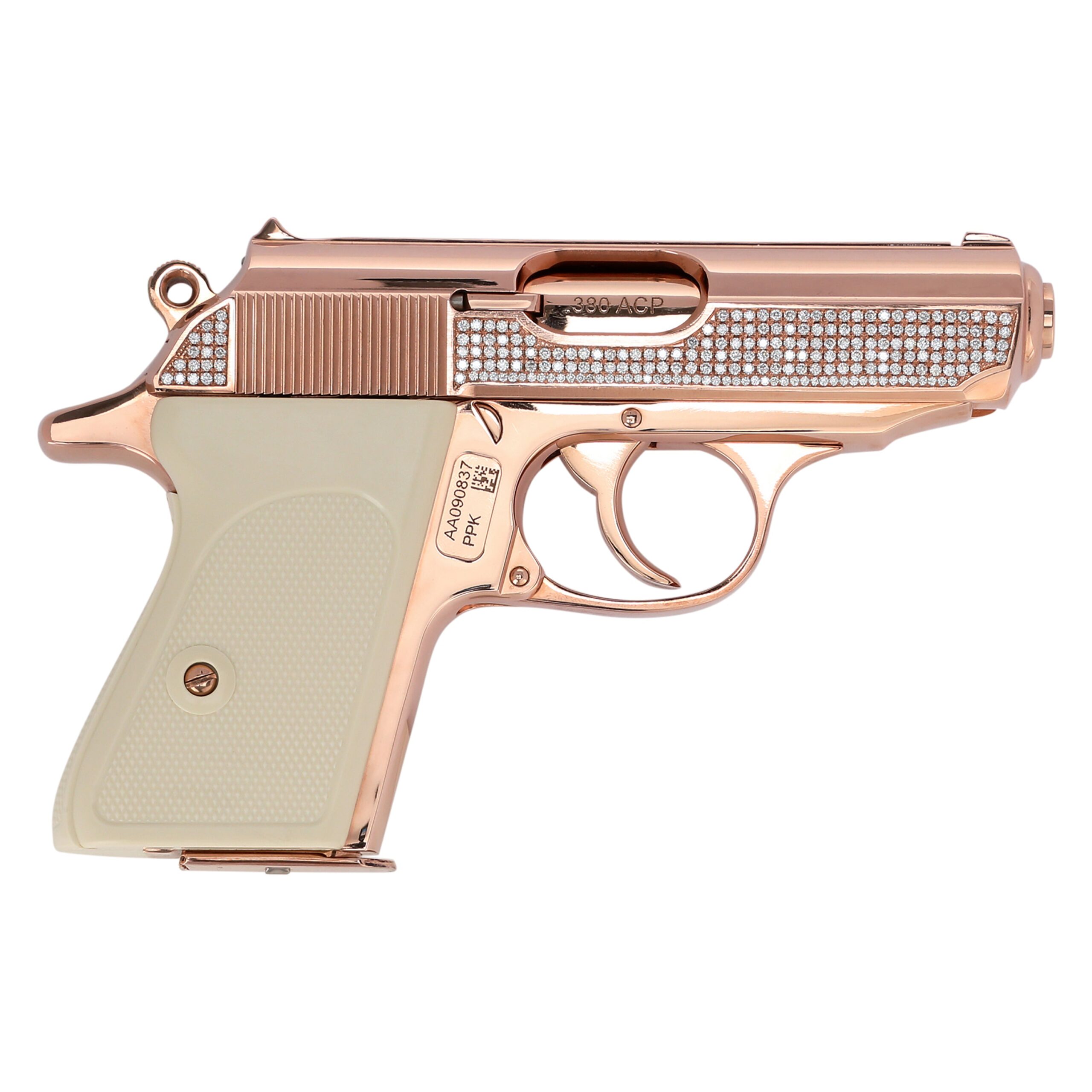 Walther PPK in 18K Rose Gold with 516 Hand-Set VS1 Diamonds - Image 2