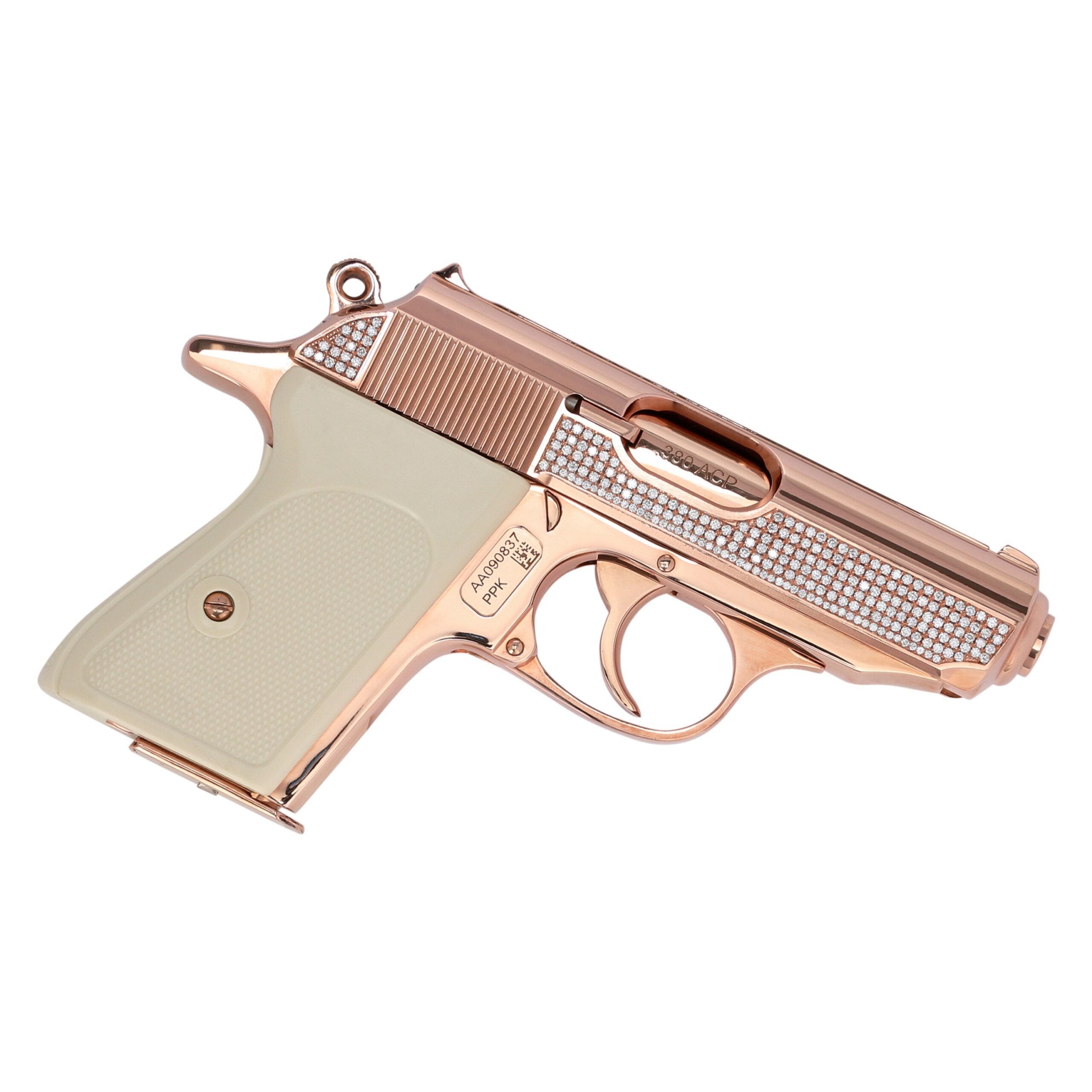 Walther PPK in 18K Rose Gold with 516 Hand-Set VS1 Diamonds - Image 3