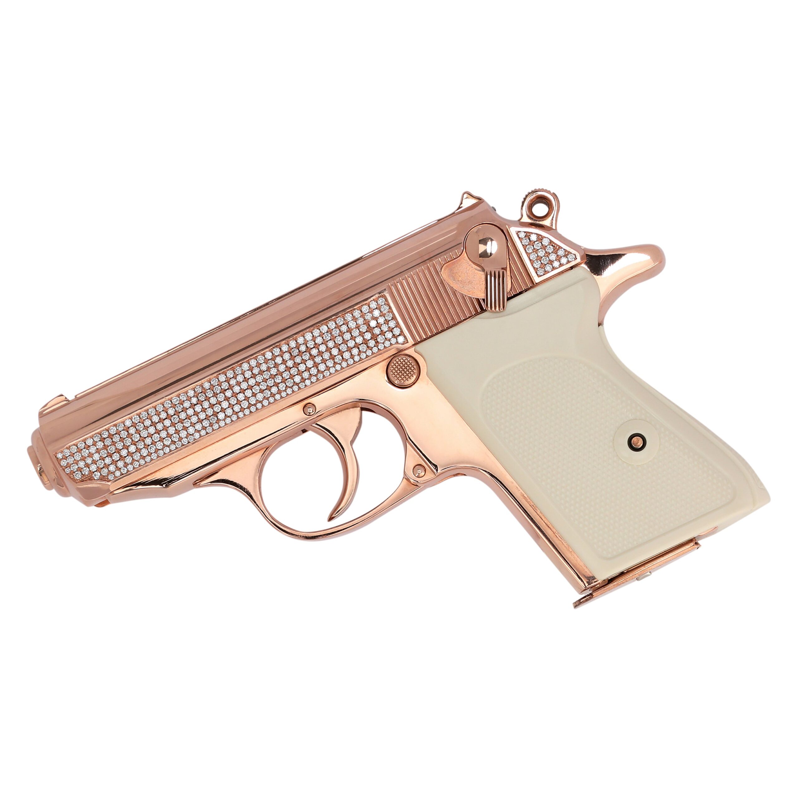 Walther PPK in 18K Rose Gold with 516 Hand-Set VS1 Diamonds - Image 4