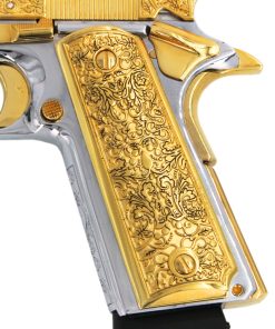 Vine & Berries Engraved Full Size 1911 Grips