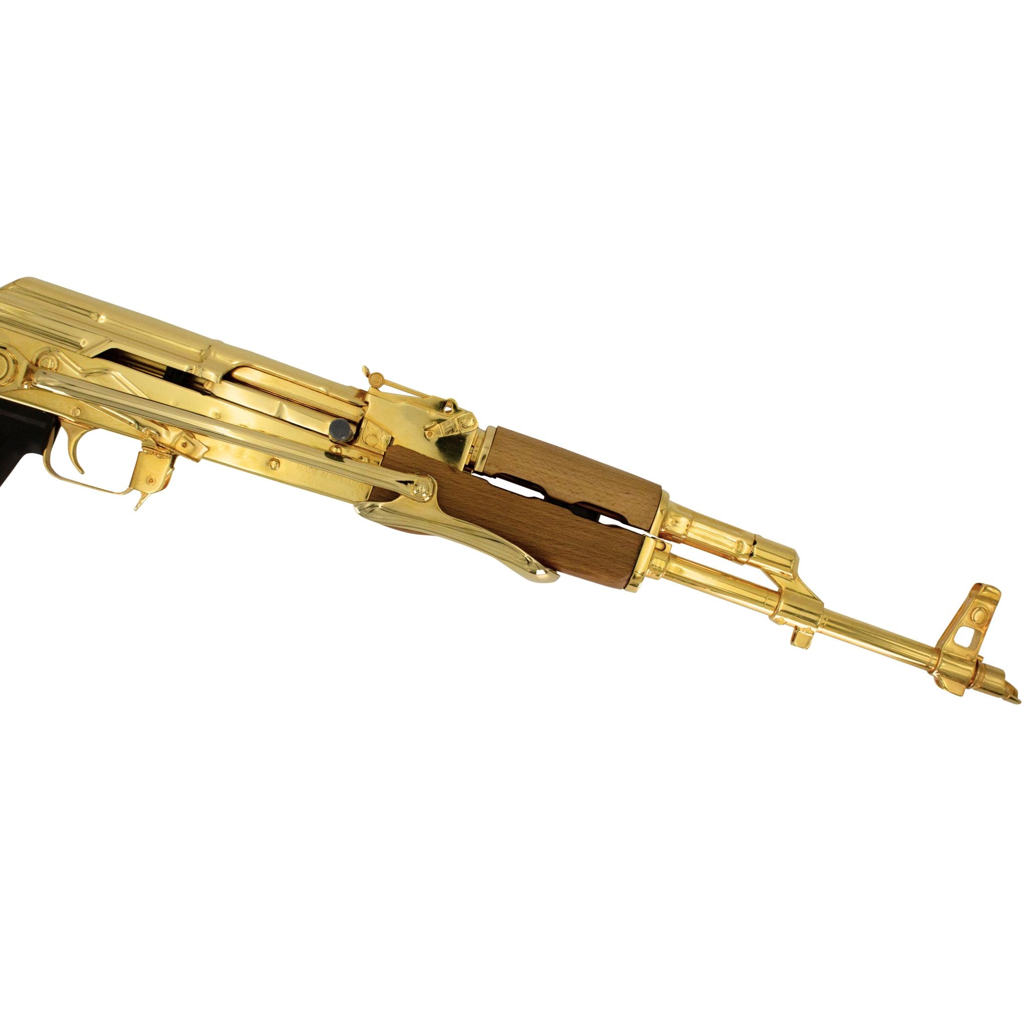 Century Arms Underfolder Ak-47, 7.62x39mm, 24K Gold Plated - Image 4