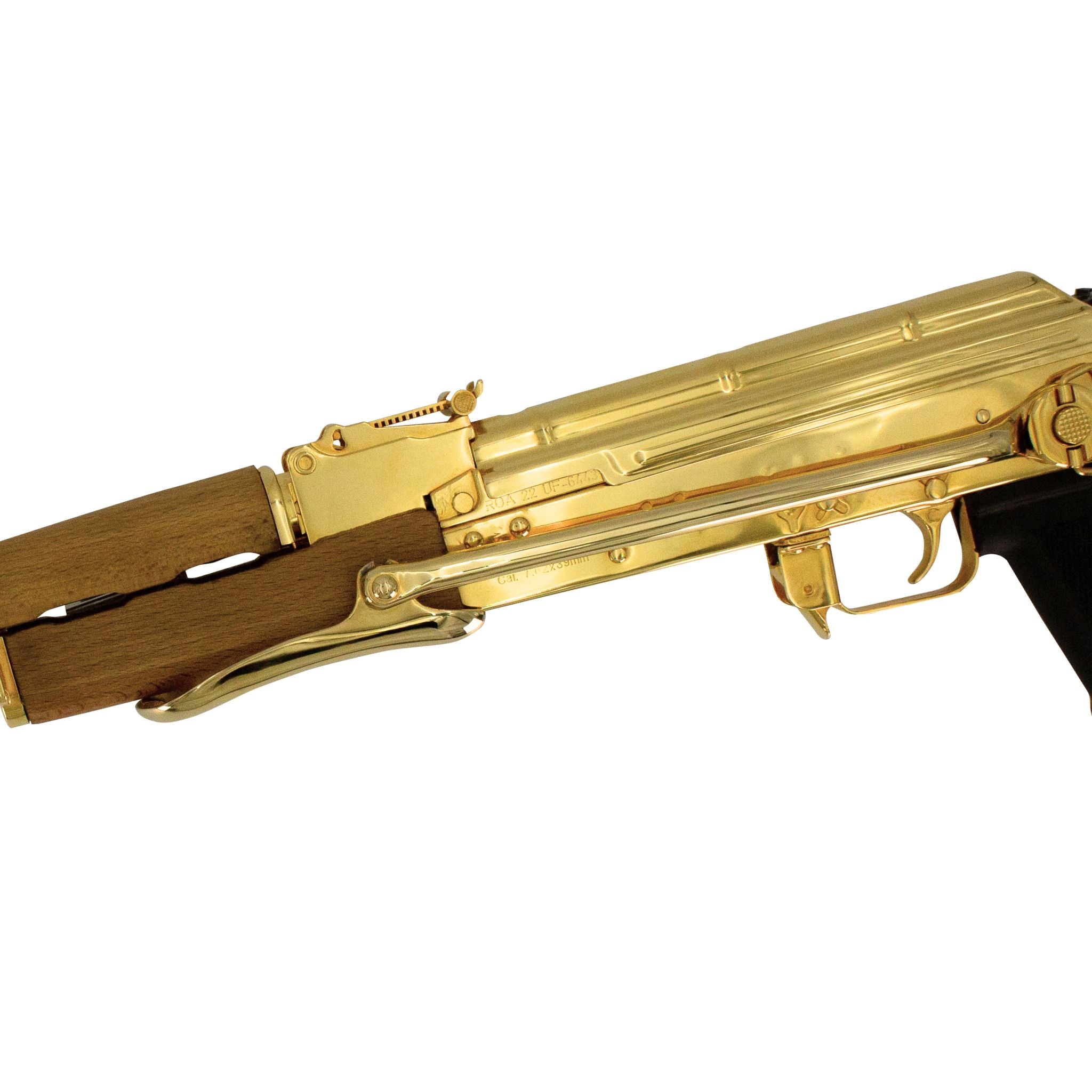 Century Arms Underfolder Ak-47, 7.62x39mm, 24K Gold Plated - Image 5
