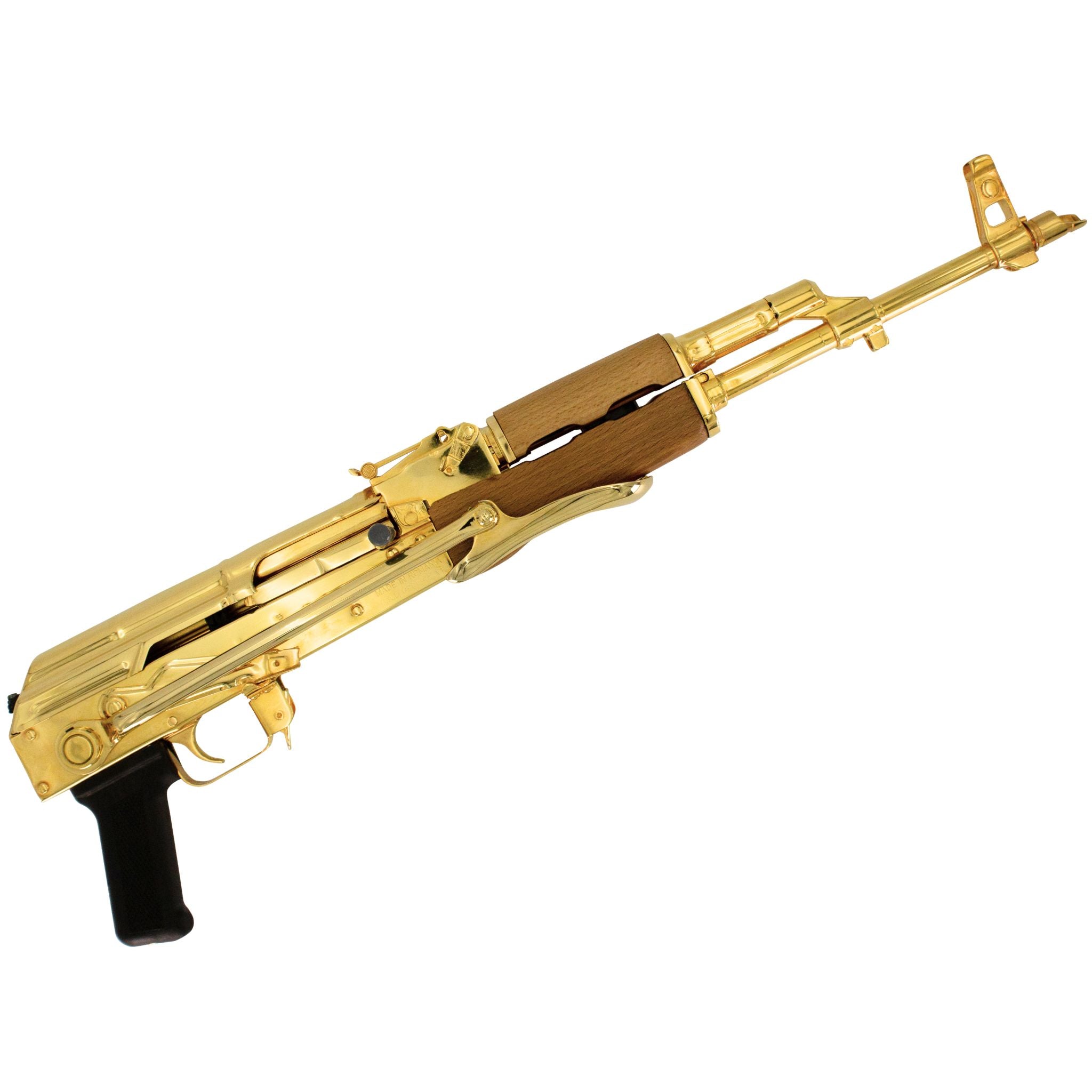 Century Arms Underfolder Ak-47, 7.62x39mm, 24K Gold Plated - Image 3