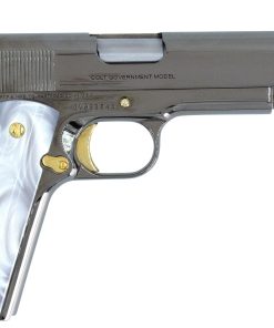 Alternative view of COLT 1911 Government, 38 Super, Mirror Finish Black Chrome Plated with 24K Gold Plated Accents