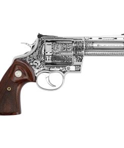 Alternative view of Colt Anaconda 4", .44 Magnum, Engraved High Polished Stainless Steel with Custom Glossy Wood Grips