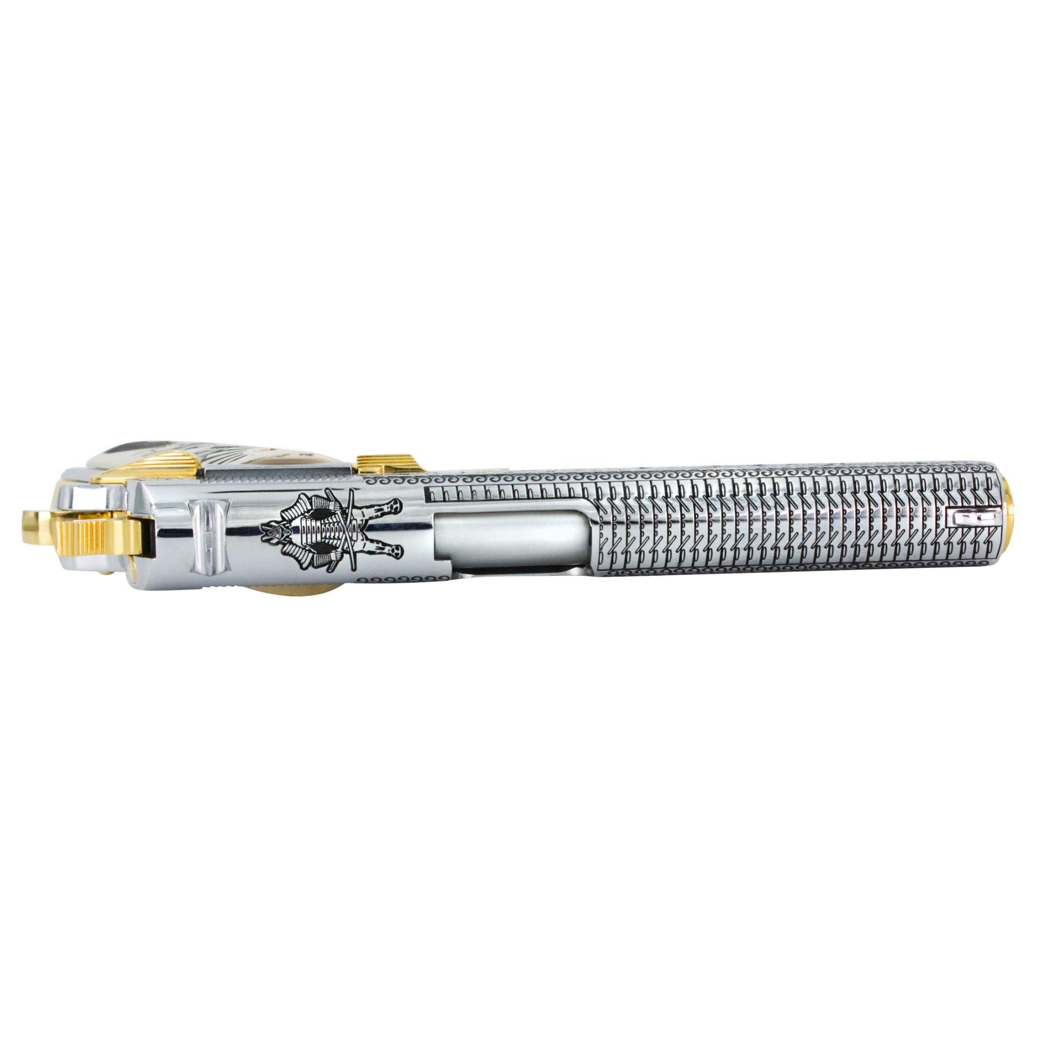 Colt Government 1911, 45 ACP, Bushido Blade, High Polish Stainless Steel And, 24K Gold Accents - Image 5