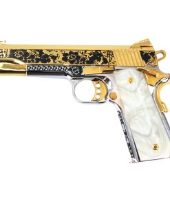 Colt 1911 Competition, 45ACP, Memento Vivere with 24K Gold Plated Slide and Accents