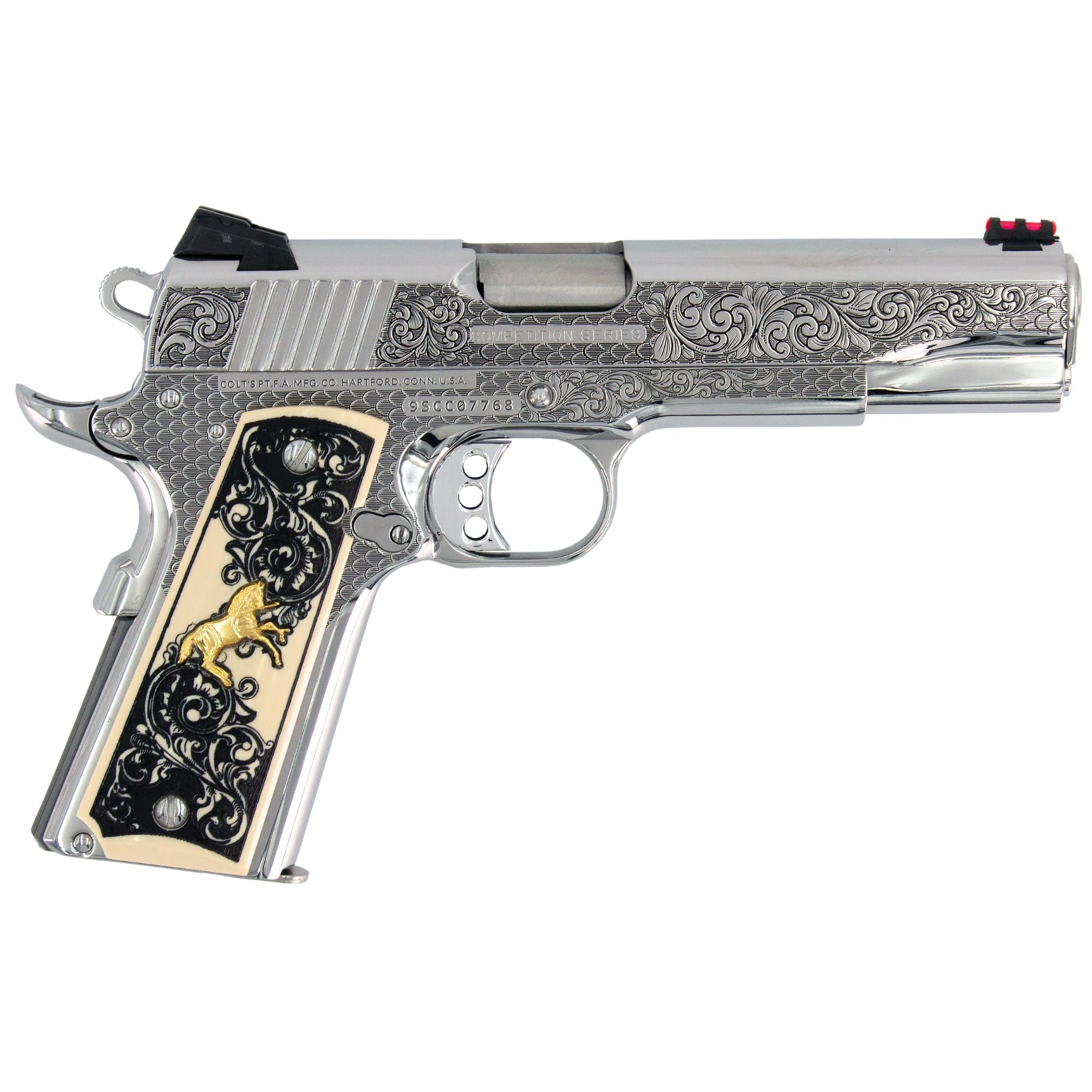 Colt Competition 9mm Engraved High Polished Stainless Steel - Image 3