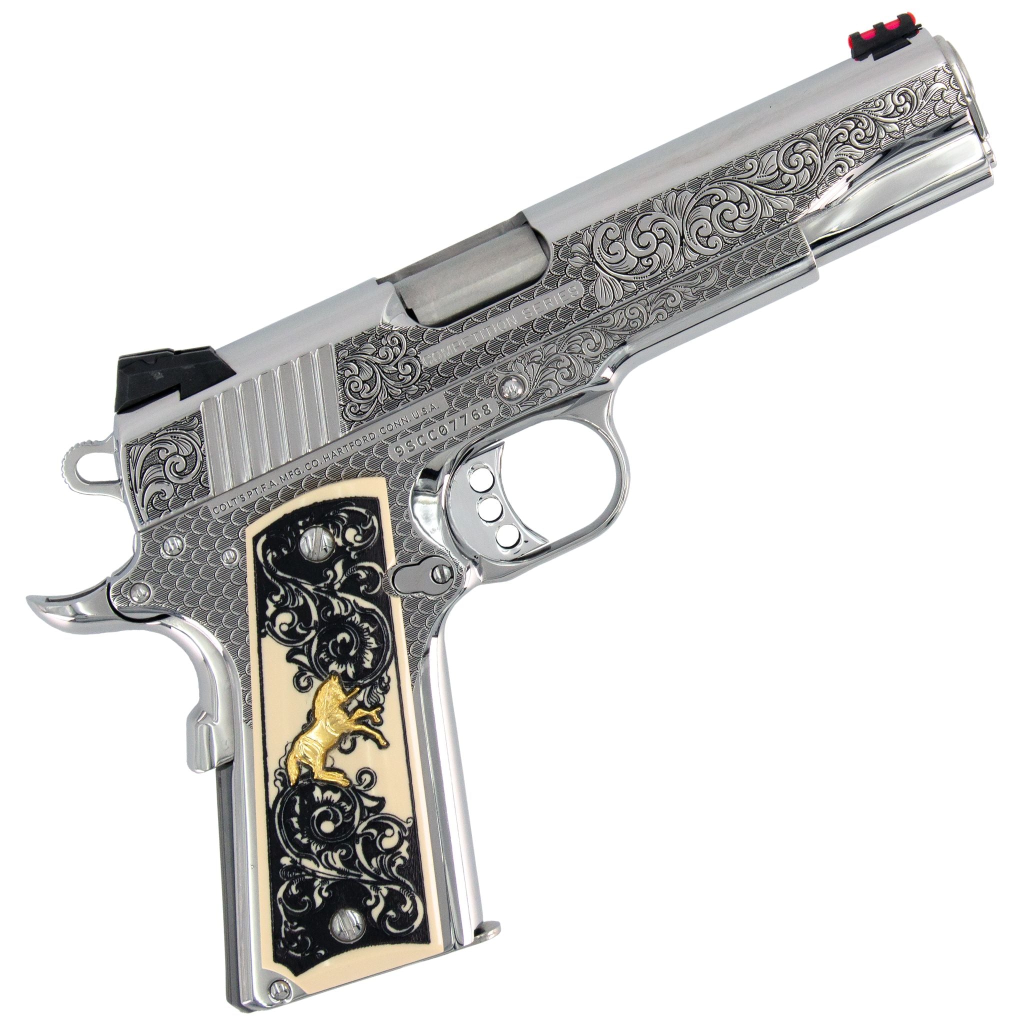 Colt Competition 9mm Engraved High Polished Stainless Steel - Image 5