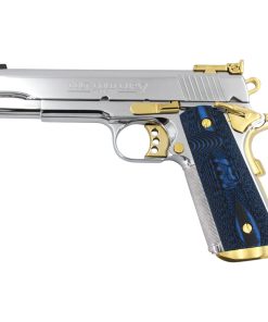 Colt Gold Cup Trophy .38 Super, Mirror Polish Stainless Steel & 24K Gold