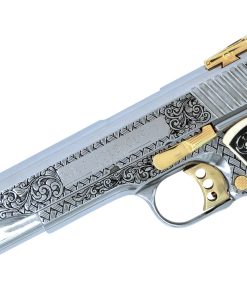 Alternative view of Colt 1911, 45ACP, Gold Cup Trophy, Woven Scroll, Stainless Steel & 24K Gold Accents