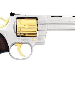 Alternative view of Colt Python, 6", .357 Magnum, High Polished Stainless Steel & 24kt Gold Plated Accents