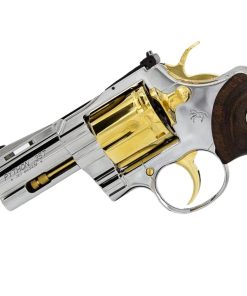 Alternative view of Colt Python,  3" .357 Magnum/38 Special, High Polished Stainless Steel with 24 karat Gold Accents