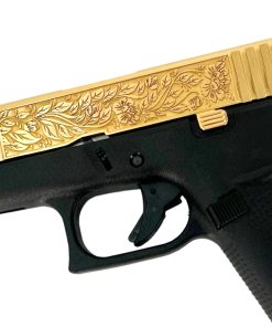 Alternative view of Glock G43X Subcompact, 9mm, Italian Renaissance, 24 Karat Gold