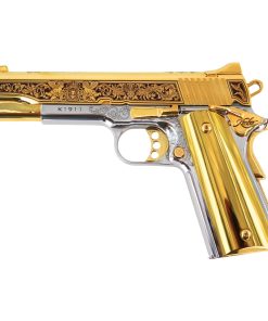 Kimber 1911 Stainless II, 38 Super, Gardens of Versailles, High Polished Stainless Steel, 24 Karat Gold