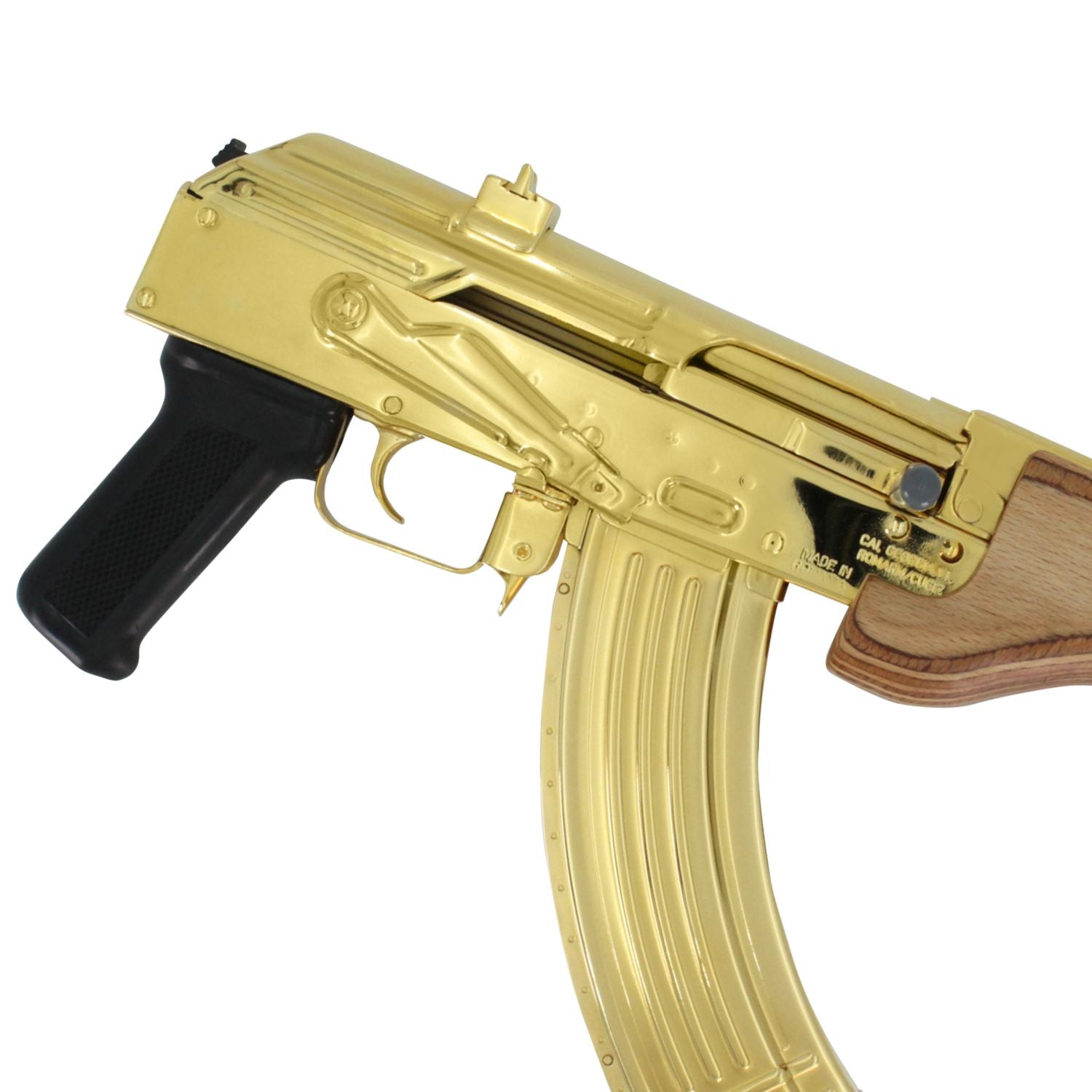 Century Arms Micro Draco, 7.62 x 39mm, 24k Gold Plated with 24k Gold Plated Magazine - Image 3