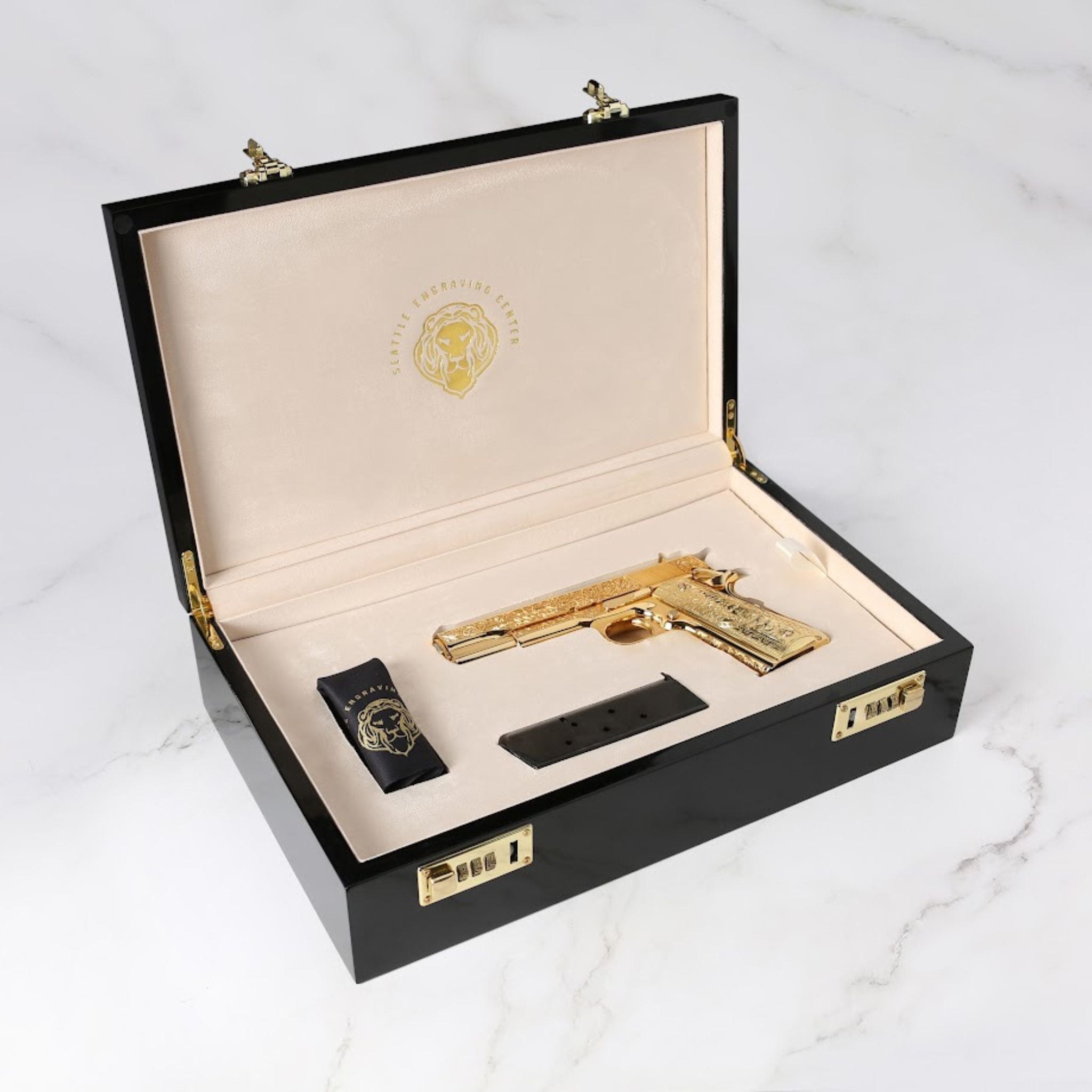 Premium Firearm Wood Case By Seattle Engraving Center - Image 3