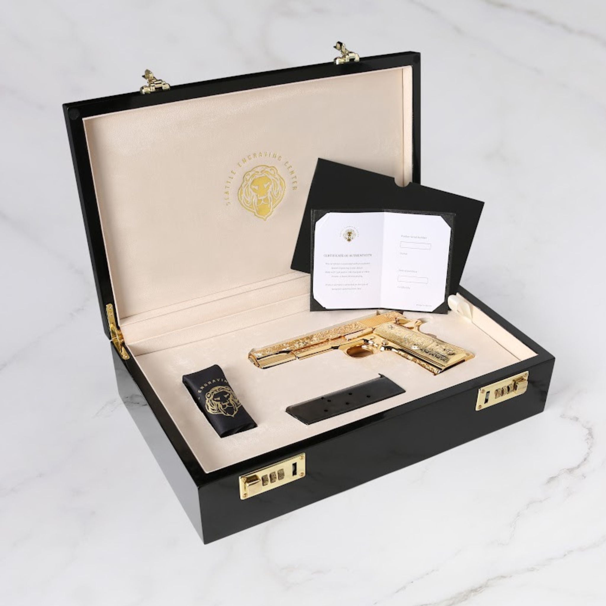 Premium Firearm Wood Case By Seattle Engraving Center - Image 4