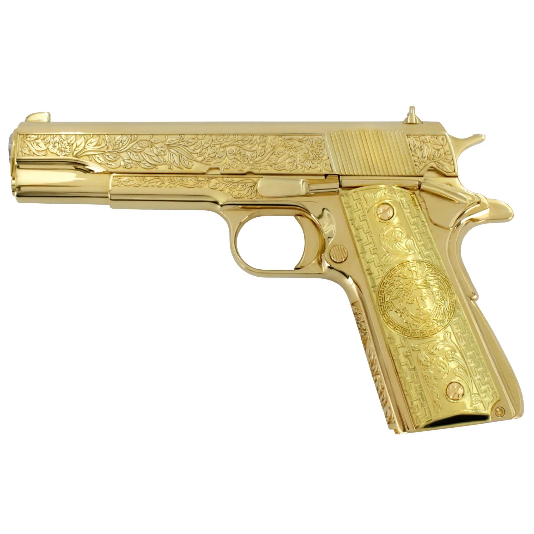 Springfield Armory, 1911 Mil-Spec, 45 ACP, Italian Renaissance, 24K All Gold Plated