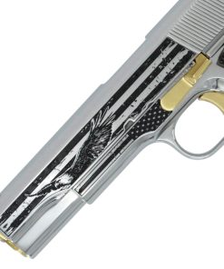 Alternative view of Springfield Armory, 1911 Mil-Spec, 45 ACP, Stars of Glory, High polished stainless steel with 24K Gold Accents