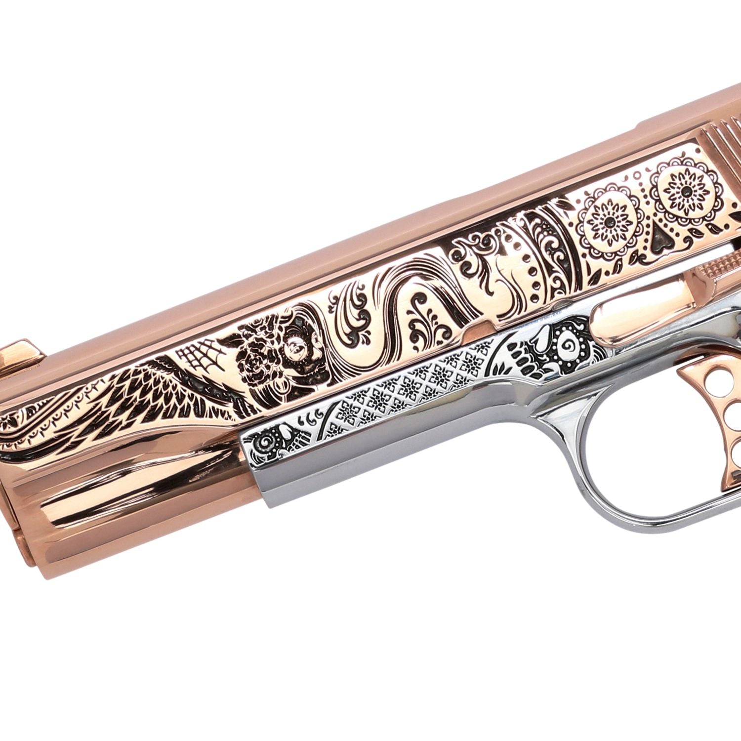 Springfield 1911 Garrison .45 ACP Catrina 18 karat Rose Gold Pistol - Image 4
