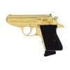 Walther PPK, .380 ACP, 3.3" 24kt Gold Plated